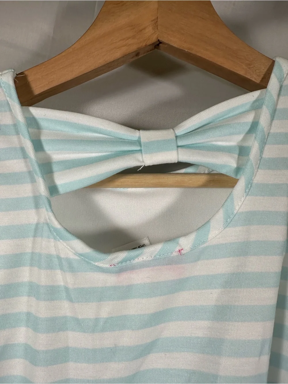 Zunie Girl Aqua and Yellow Lemon Print Dress